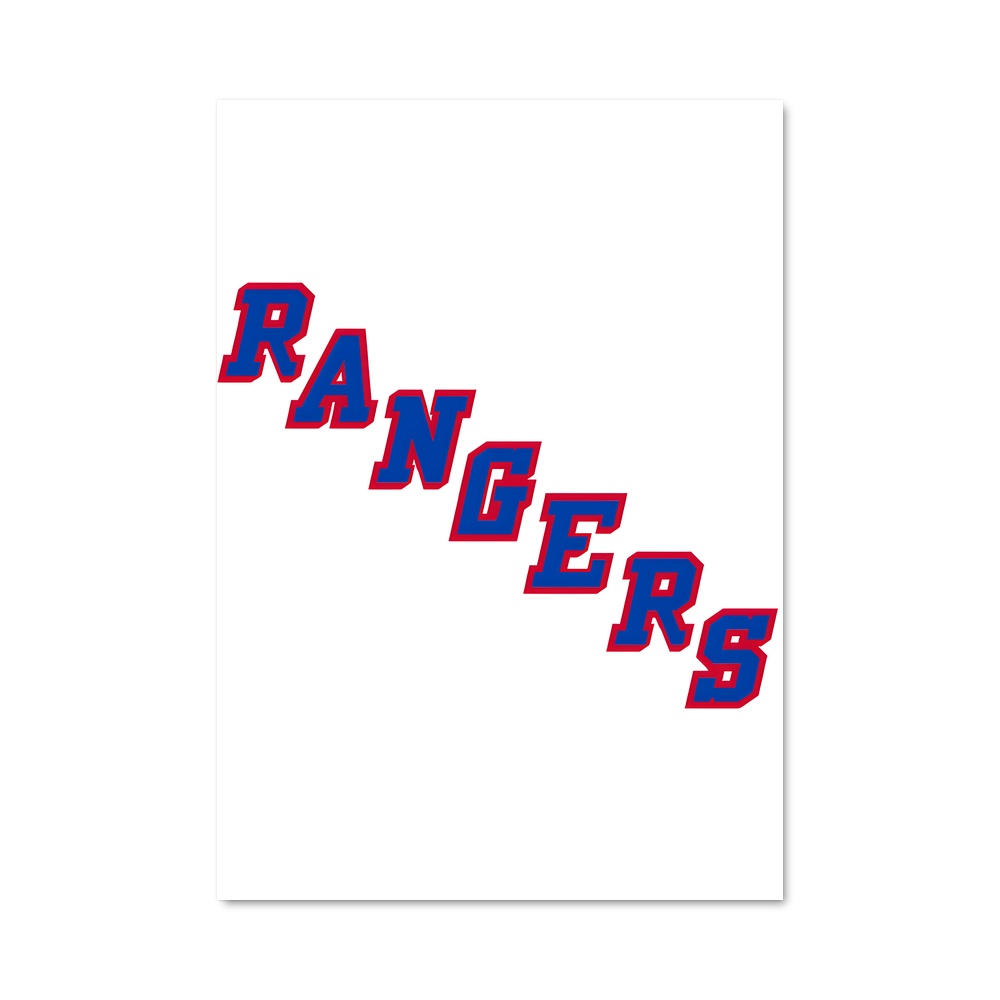 Poster New York Rangers Design iconique